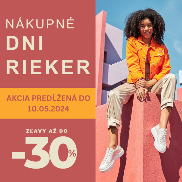 Dni Rieker v obuvi Soňa! Čakajú vás zľavy až -30% na topánky a kabelky!