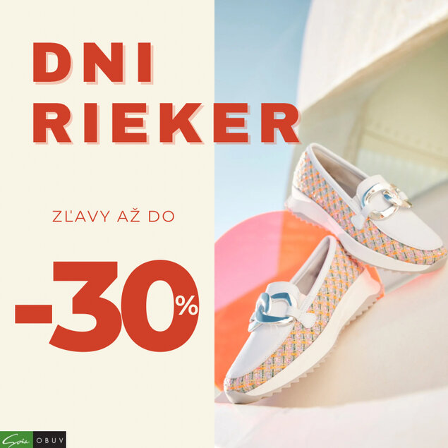 Dni Rieker v Obuvi Soňa - Zľavy až do -30%