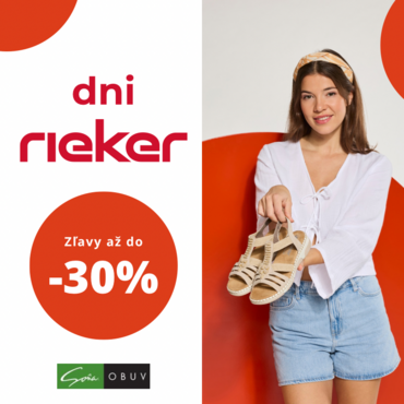 Dni Rieker: zľavy až do -30 % na dámsku aj pánsku obuv a kabelky