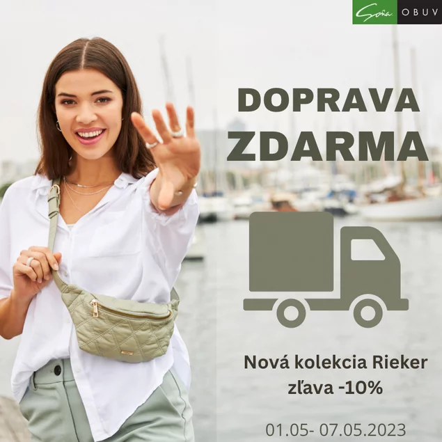 Doprava zdarma v obuvi Soňa