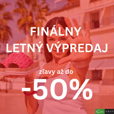 Finálny Letný Výpredaj obuvi a kabeliek so zľavami až do -50%