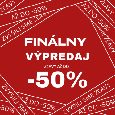 Finálny výpredaj až do -50 % - Všetky zľavy na jednom mieste