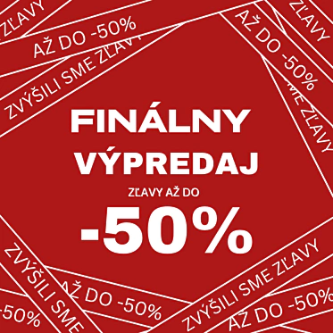 Finálny výpredaj až do -50 % - Všetky zľavy na jednom mieste