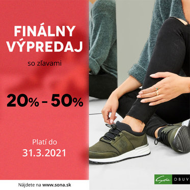 Finálny výpredaj zľavy až do -50%