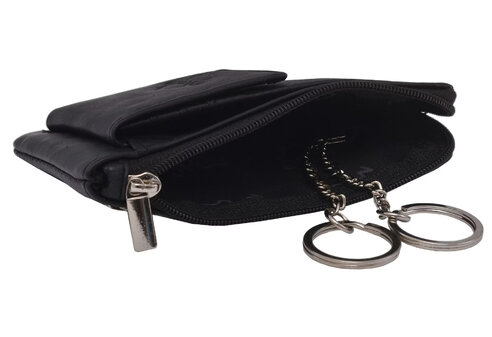 Kožená kľúčenka MERCUCIO 2511495-2 čierna