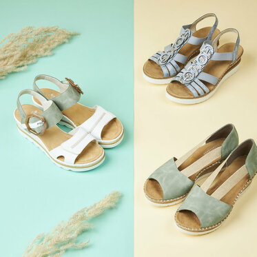 Letné sandále v trendových farebných kombináciách