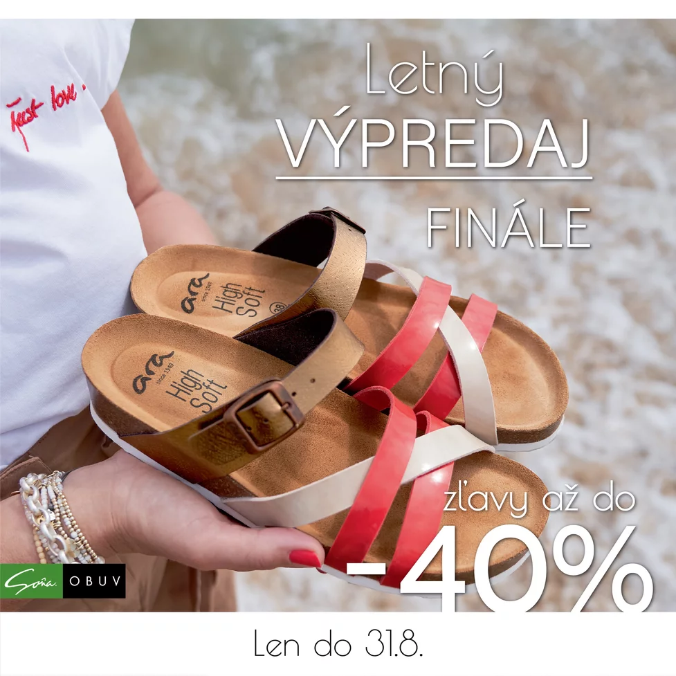Letný výpredaj so zľavami až do -40%