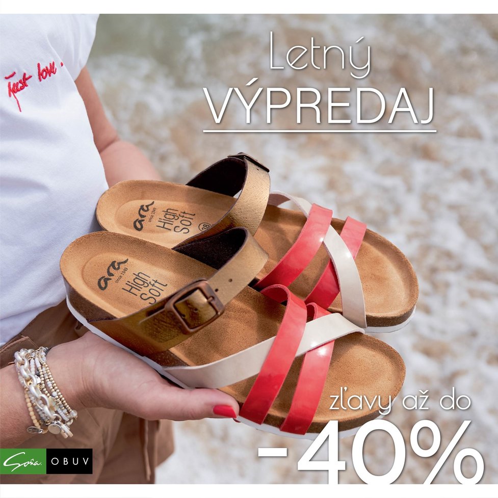 Letný výpredaj so zľavami až do -40%