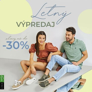 Letný výpredaj v obuvi Soňa zľavy až do -30%