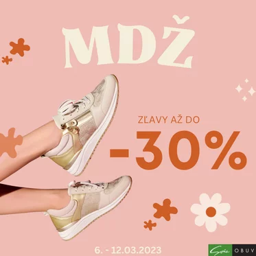 MDŽ v obuvi Soňa so zľavami až do -30%