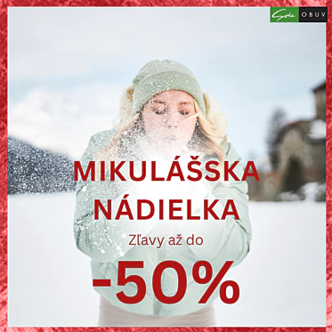 Mikulášska nádielka v obuvi Soňa: Zľavy až do -50%