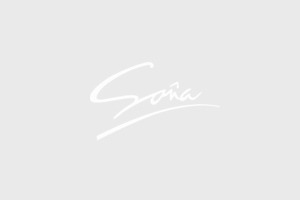 Modré sandále na podpätku