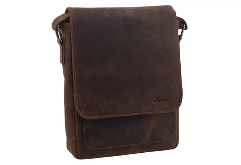 Pánska taška crossbody tmavohnedá 250909