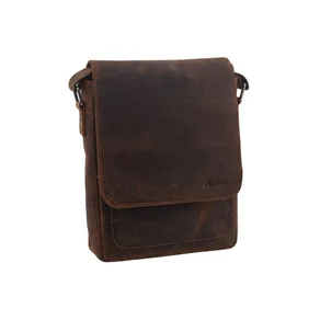 Pánska taška crossbody tmavohnedá 250909