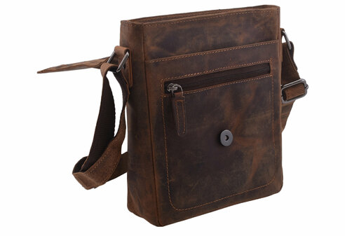 Pánska taška crossbody tmavohnedá 250909