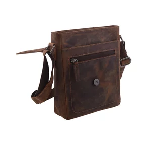 Pánska taška crossbody tmavohnedá 250909