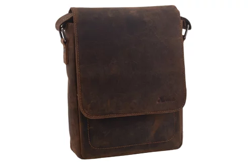 Pánska taška crossbody tmavohnedá 250909