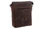 Pánska taška crossbody tmavohnedá 250909