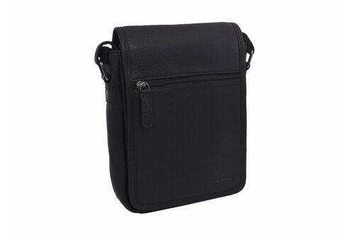 Pánske kožené crossbody čierna 250906