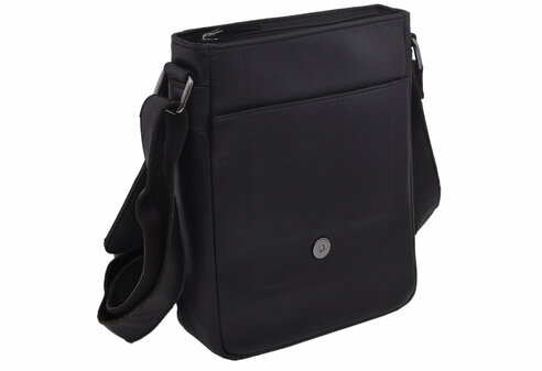 Pánske kožené crossbody čierna 250908
