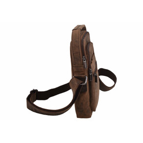 Pánske kožené crossbody hnedné 250913