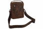 Pánske kožené crossbody hnedné 250913