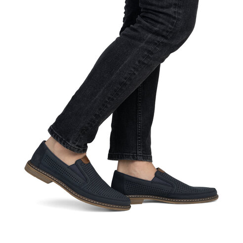 Pánske mokasíny Rieker 13459-14 modrá