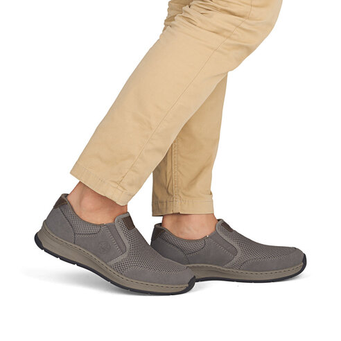 Pánske mokasíny Rieker 14363-64 šedá