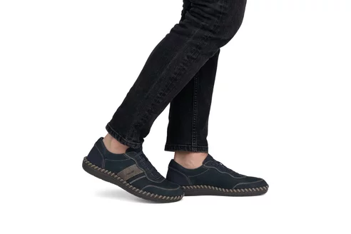 Pánske poltopánky Rieker B2468-14 modré