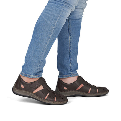 Pánske sandále Rieker 05281-25 hnedá