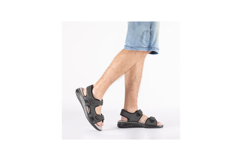 Pánske sandále Rieker 26455-00 šedá