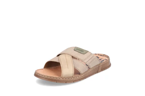 Pánske šľapky Rieker 21253-64 biela káva