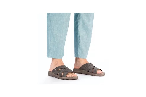 Pánske šľapky Rieker 21690-45 šedé