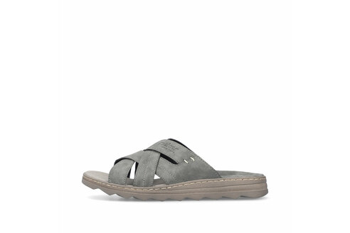 Pánske šľapky Rieker 21690-45 šedé