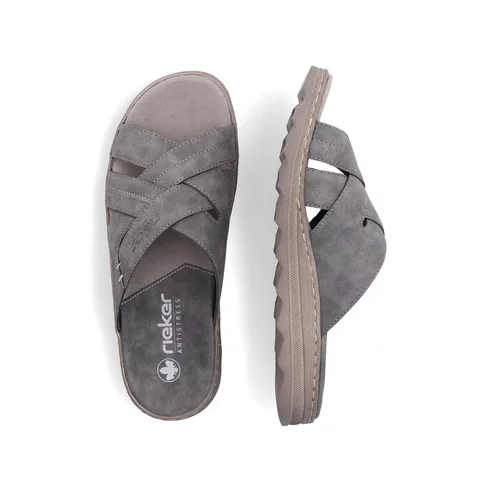 Pánske šľapky Rieker 21690-45 šedé