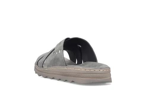 Pánske šľapky Rieker 21690-45 šedé