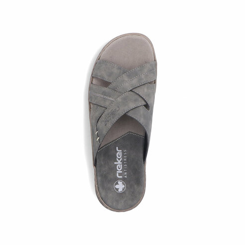 Pánske šľapky Rieker 21690-45 šedé