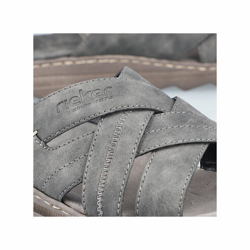 Pánske šľapky Rieker 21690-45 šedé
