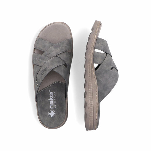Pánske šľapky Rieker 21690-45 šedé