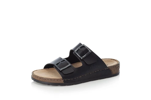 Pánske šľapky Rieker 25690-01 čierna
