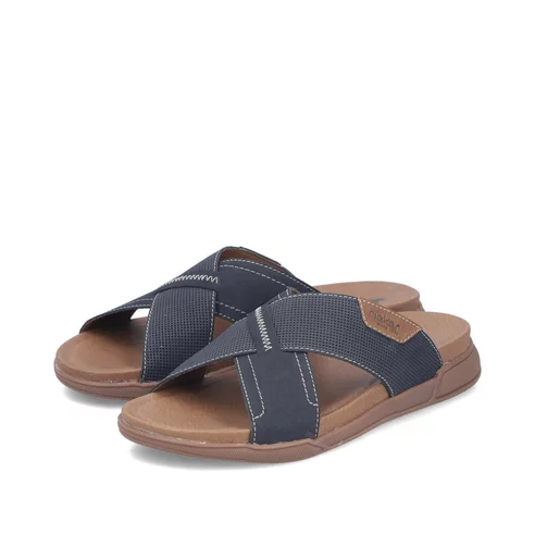 Pánske šľapky Rieker 27080-14 modrá