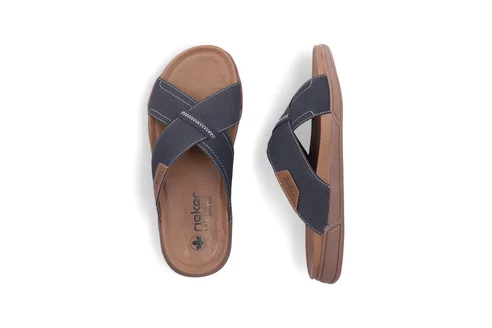 Pánske šľapky Rieker 27080-14 modrá
