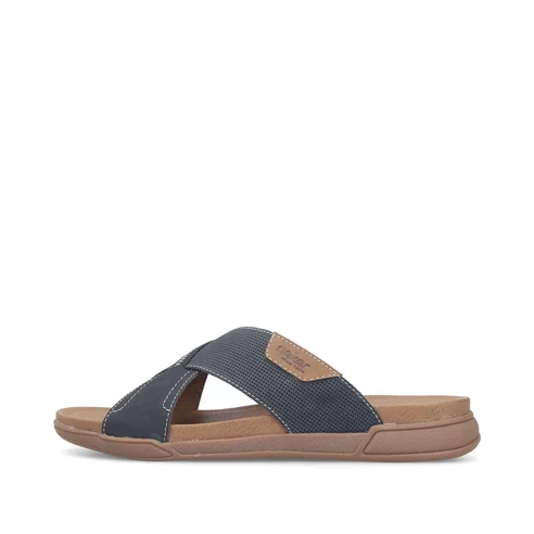Pánske šľapky Rieker 27080-14 modrá