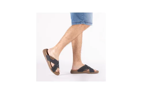 Pánske šľapky Rieker 27080-14 modrá