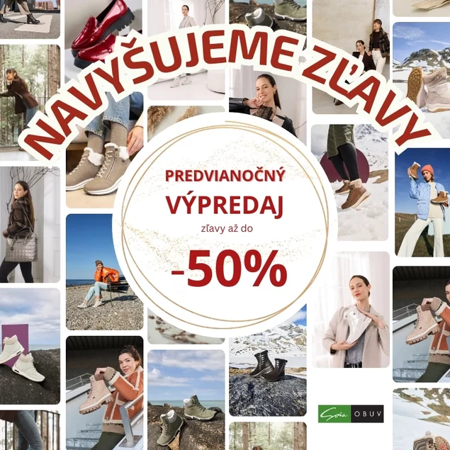 Predvianočný výpredaj do -50 %, ktorý si zamilujete!