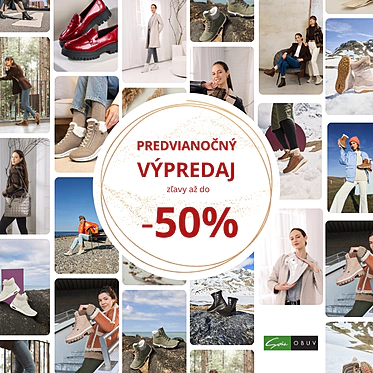 Predvianočný výpredaj do -50 %, ktorý si zamilujete!