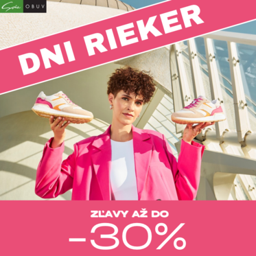 Pripravte sa na leto s akciou Dni Rieker: Zľavy až do -30% v eshope obuvi Soňa!