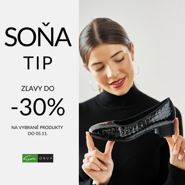 SOŇA TIP: Zľavy až do -30% na vybrané produkty