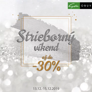 Strieborný víkend do -30%