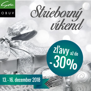 Strieborný víkend v obuvi Soňa so zľavami až do -30%